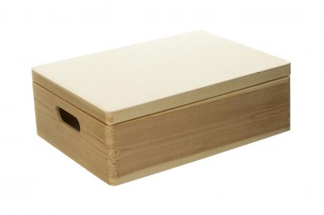 Dřevěná krabice s víkem